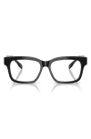Tory Burch 55mm Rectangular Optical Glasses In Black
