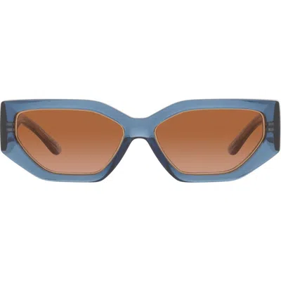 Tory Burch 55mm Rectangular Sunglasses