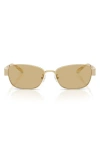 Tory Burch 55mm Rectangular Sunglasses In White