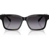 Tory Burch 55mm Rectangular Sunglasses In Black