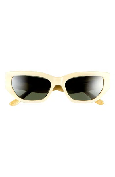 Tory Burch 55mm Rectangular Sunglasses In Neutral