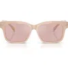 Tory Burch 55mm Rectangular Sunglasses In Orange
