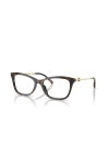 Tory Burch 55mm Square Optical Glasses In Black