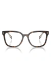 Tory Burch 55mm Square Optical Glasses In Black Tort