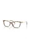 Tory Burch 55mm Square Optical Glasses In Brown