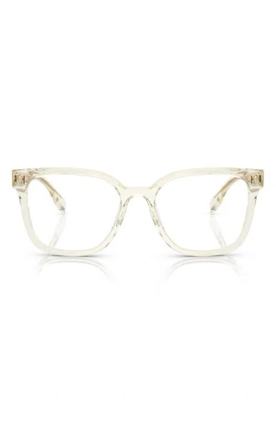 Tory Burch 55mm Square Optical Glasses In Dark Violet