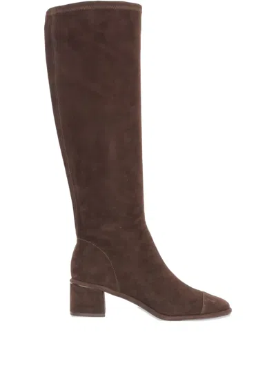 Tory Burch 55mm Suede Knee-high Boots In Brown
