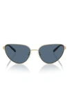 Tory Burch 56mm Cat Eye Sunglasses In Lt Gold