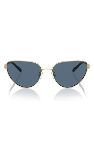 Tory Burch 56mm Cat Eye Sunglasses In Lt Gold