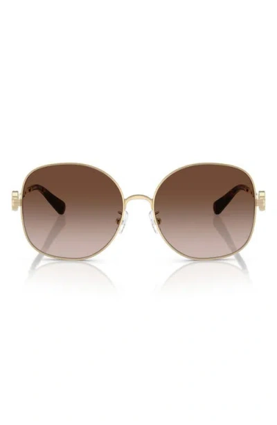 TORY BURCH TORY BURCH 56MM GRADIENT ROUND SUNGLASSES