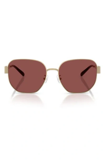 Tory Burch 56mm Irregular Sunglasses