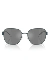 Tory Burch 56mm Irregular Sunglasses In Gray