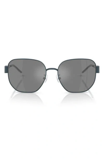 Tory Burch 56mm Irregular Sunglasses In Gray
