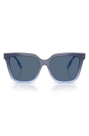 Tory Burch 56mm Square Sunglasses In Dark Blue