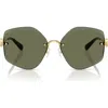 Tory Burch Ty6111 Geometric Sunglasses In Gold