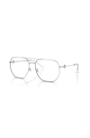 Tory Burch 58mm Pilot Optical Glasses In Metallic