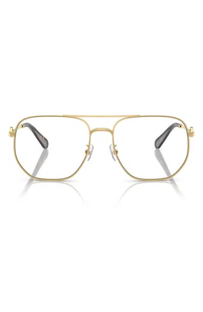 Tory Burch 58mm Pilots Optical Glasses In Gold/havana