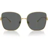 Tory Burch 60mm Oversize Butterfly Sunglasses In Gold/dark Grey