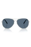 Tory Burch 60mm Pilot Sunglasses