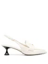 Tory Burch 60mm Slingback Leather Pumps In Neutrals