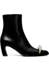 Tory Burch 65mm Pierced Xl Ankle Boot In Black