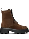 Tory Burch 65mm T-monogram Ankle Boots In Brown