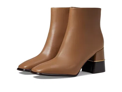 Tory Burch 75 Mm Leather Ankle Boot In Brown