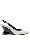 Tory Burch 75mm Double T Pumps In Neutrals