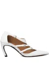 Tory Burch 75mm Multi-buckle Pumps In Weiss