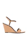 Tory Burch 80mm Gigi Wedge Sandals In Brown