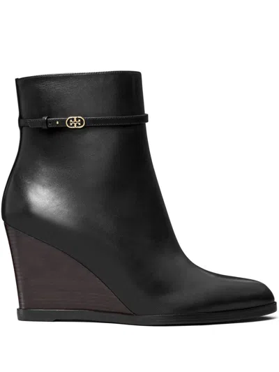 TORY BURCH 85MM DOUBLE T WEDGE BOOTS