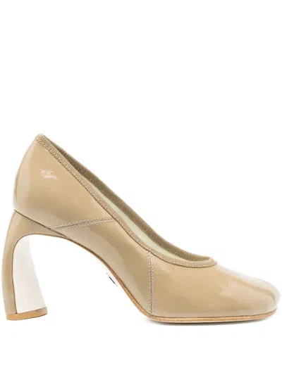 Tory Burch 90mm Leather Pump In Neutral