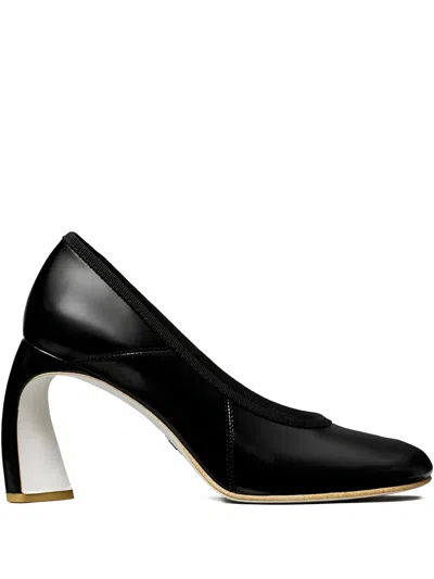 TORY BURCH 90MM PEEP-TOE HEELED PUMPS