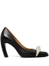 Tory Burch 90mm Pierced Xl Pumps In Perfect Black