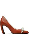 Tory Burch Pierced Xl Pump In Sienna Red