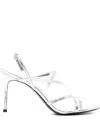 Tory Burch 90mm Strappy Sandals In Silver