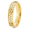 Tory Burch Miller Ring Mit Strass In Tory Gold/crystal