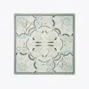 Tory Burch Acrobats Double-sided Silk Square In Green