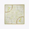 Tory Burch Acrobats Double-sided Silk Square In Yellow