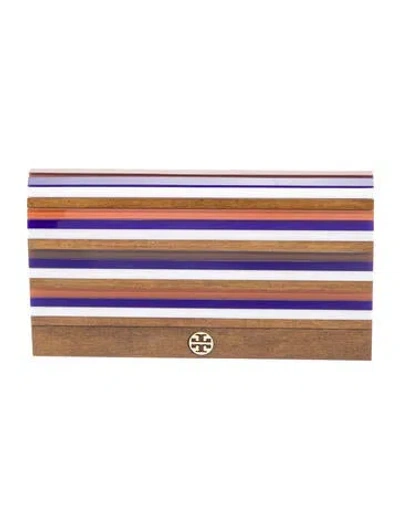 Pre-owned Tory Burch Acrylic Clutch In Multi