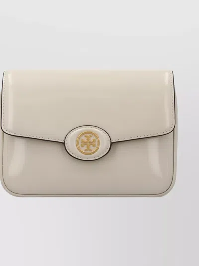 Tory Burch Adjustable Strap Shoulder Bag With Gold-tone Hardware In Gray