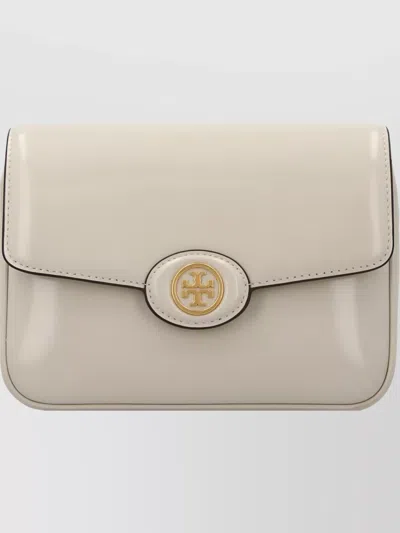Tory Burch Adjustable Strap Shoulder Bag With Gold-tone Hardware In Gray