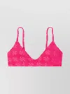 Tory Burch Adjustable V-neckline Textured Fabric Two-piece Set In Pink