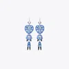 Tory Burch Alien Earrings In Blue
