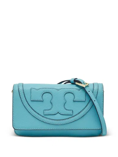 Pre-owned Tory Burch All T Combo Crossbody Bag In Blue