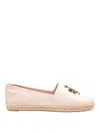 Tory Burch Espadrille Eleanor In Rose Color Leather
