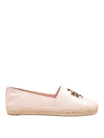 Tory Burch Espadrille Eleanor In Rose Color Leather