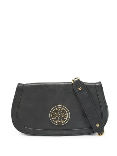 Pre-owned Tory Burch Amanda Cross Body Bag In Black