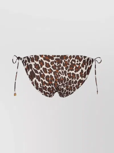 Tory Burch Animal Print One-piece Swimsuit In Brown