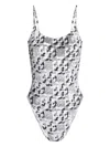 Tory Burch One Piece Stretched Swimsuit In 白色